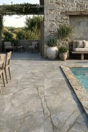 Carrelage terrasse AUREA ROCK Taupe 60×120 cm Top Vente